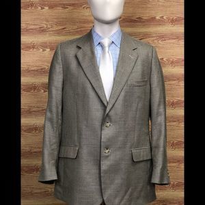 Petrocelli Cream Birdseye Cashmere Silk Blazer